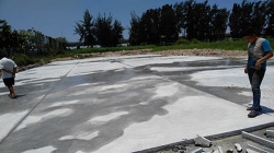 透气型跑道施工工艺标准---水泥基础